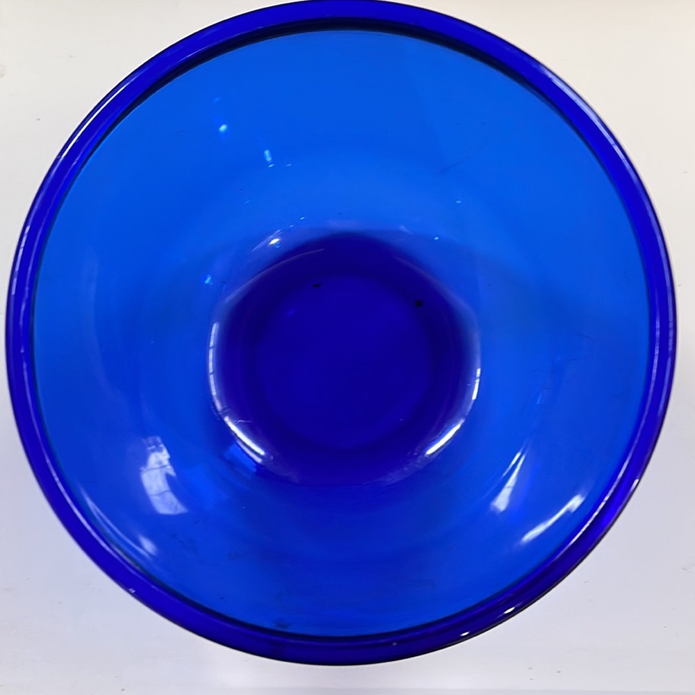 Vintage Arcoroc Cobalt blue bowl. Made in France